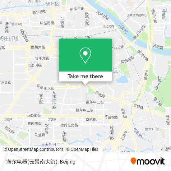 海尔电器(云景南大街) map