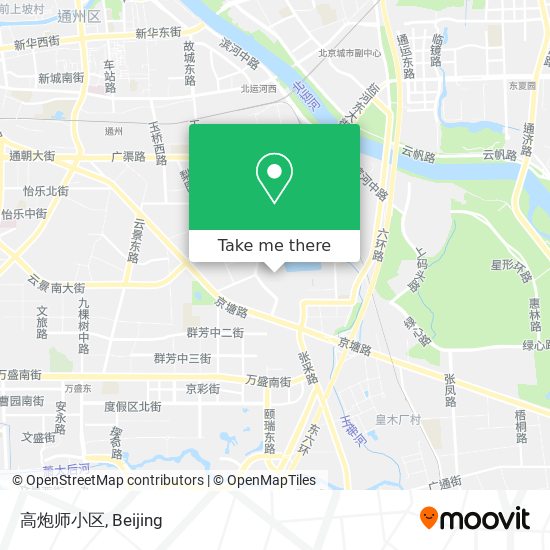 高炮师小区 map