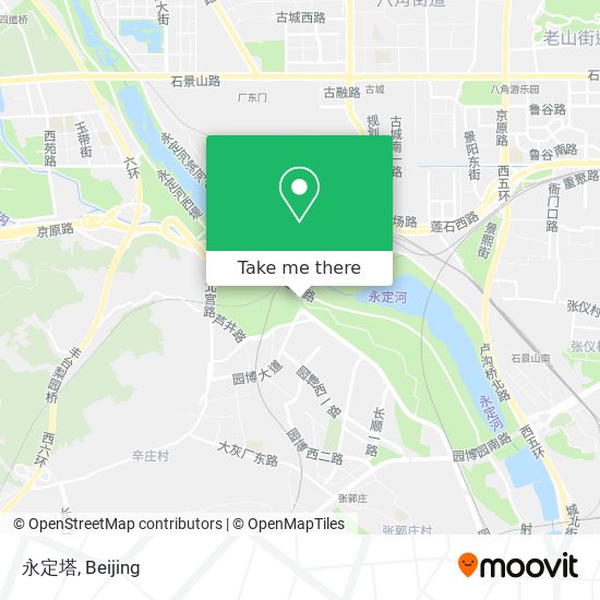 永定塔 map