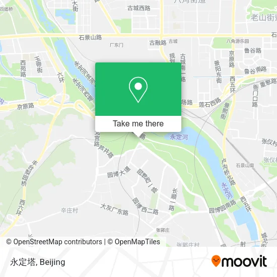 永定塔 map