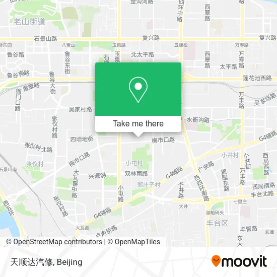 天顺达汽修 map