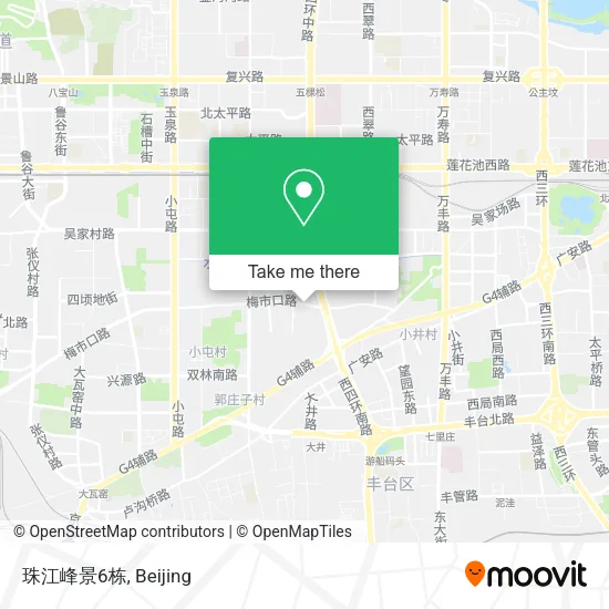 珠江峰景6栋 map