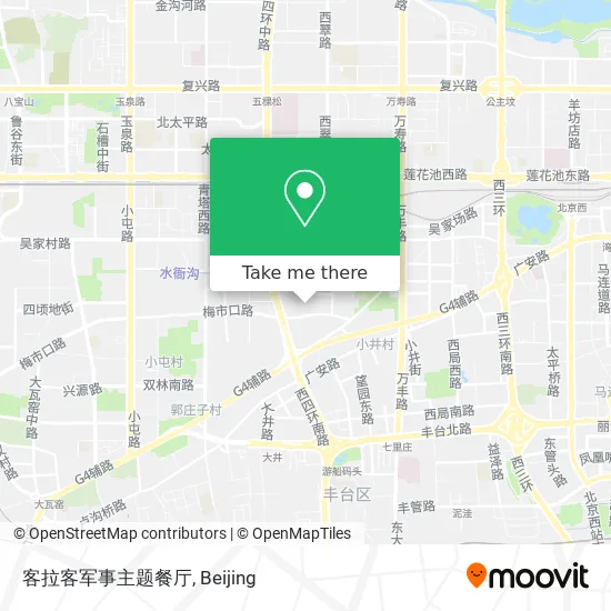 客拉客军事主题餐厅 map