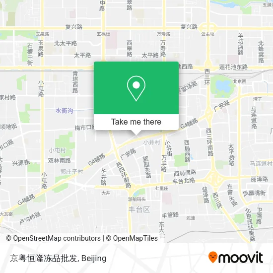 京粤恒隆冻品批发 map