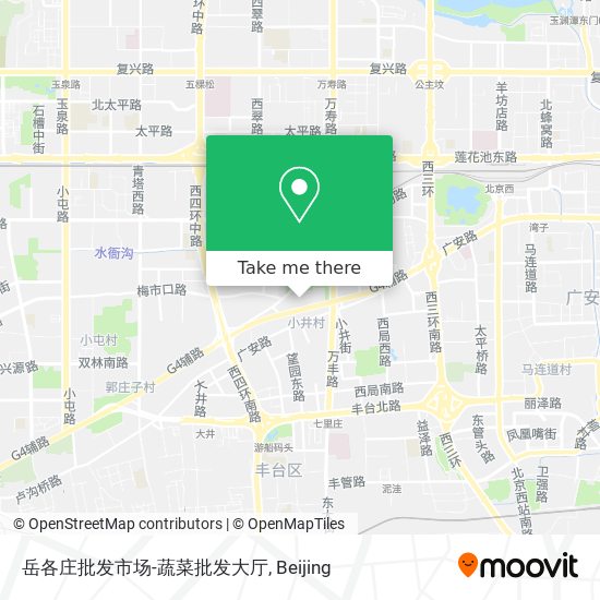 岳各庄批发市场-蔬菜批发大厅 map