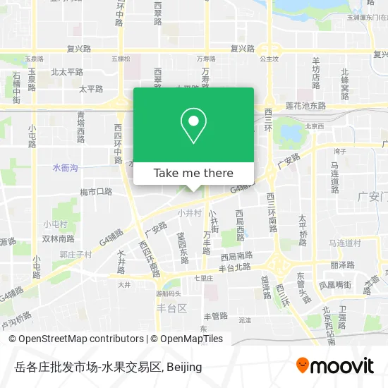 岳各庄批发市场-水果交易区 map