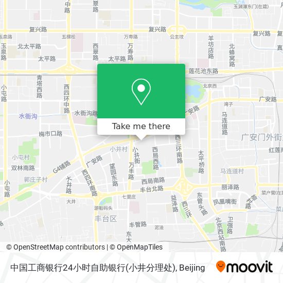 中国工商银行24小时自助银行(小井分理处) map