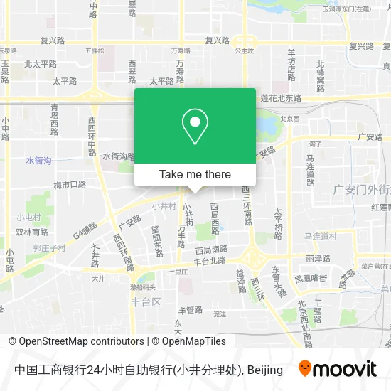 中国工商银行24小时自助银行(小井分理处) map