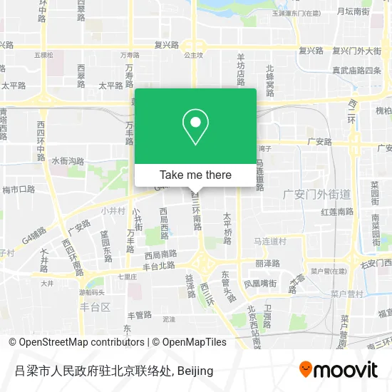 吕梁市人民政府驻北京联络处 map