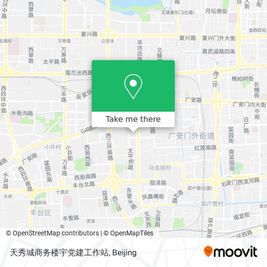 天秀城商务楼宇党建工作站 map