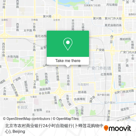 北京市农村商业银行24小时自助银行(卜蜂莲花购物中心) map