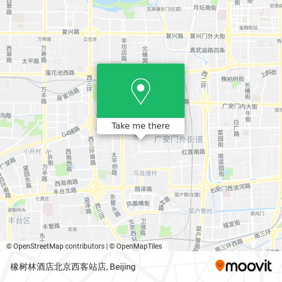 橡树林酒店北京西客站店 map