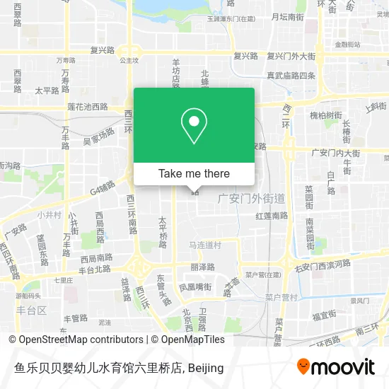 鱼乐贝贝婴幼儿水育馆六里桥店 map