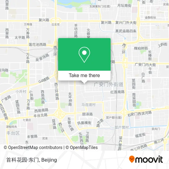 首科花园-东门 map