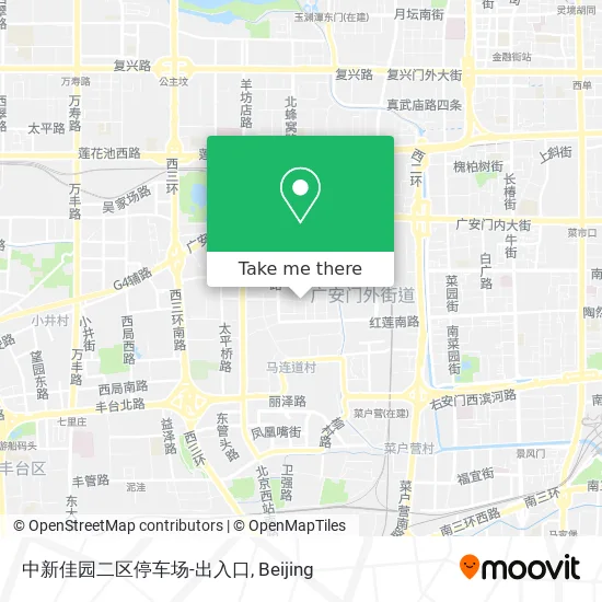 中新佳园二区停车场-出入口 map