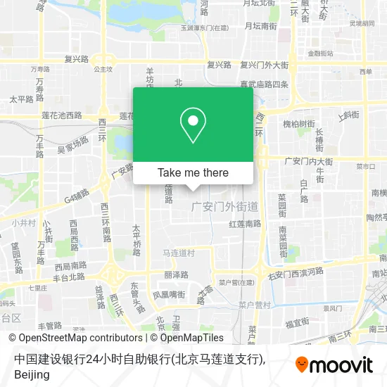 中国建设银行24小时自助银行(北京马莲道支行) map