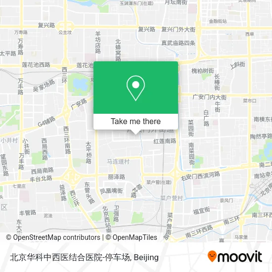 北京华科中西医结合医院-停车场 map