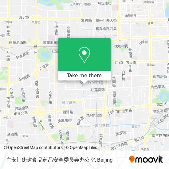 广安门街道食品药品安全委员会办公室 map