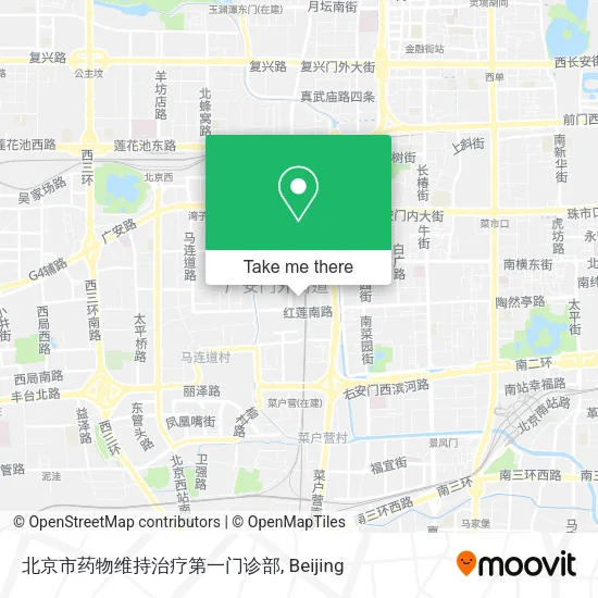 北京市药物维持治疗第一门诊部 map