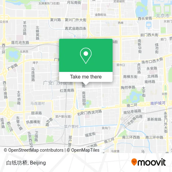 白纸坊桥 map