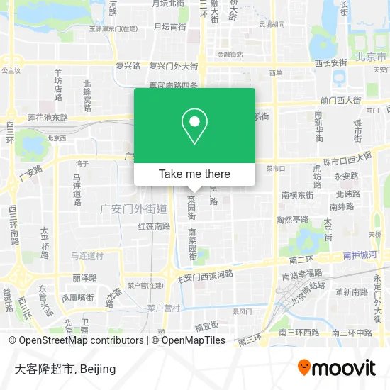 天客隆超市 map