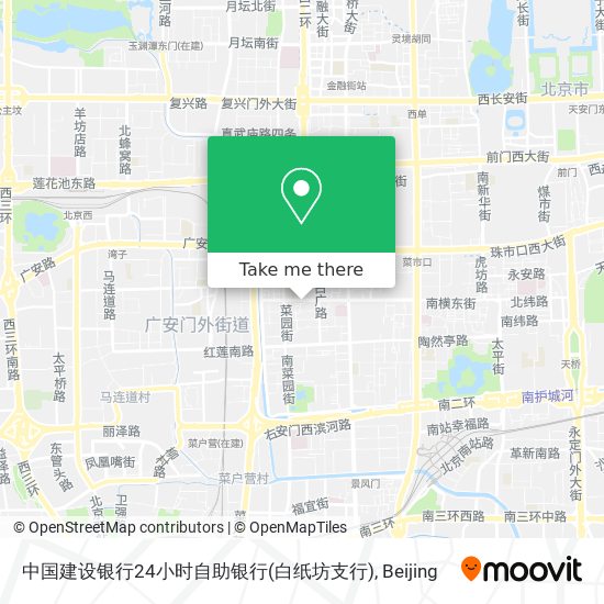 中国建设银行24小时自助银行(白纸坊支行) map