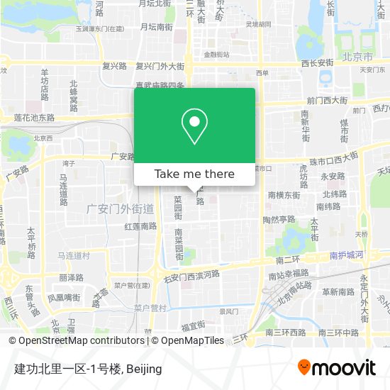 建功北里一区-1号楼 map