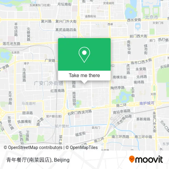 青年餐厅(南菜园店) map