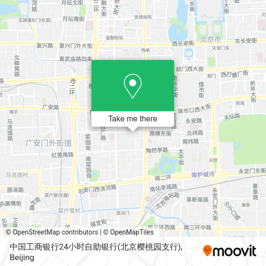 中国工商银行24小时自助银行(北京樱桃园支行) map