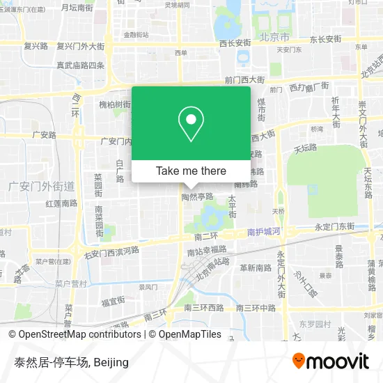 泰然居-停车场 map