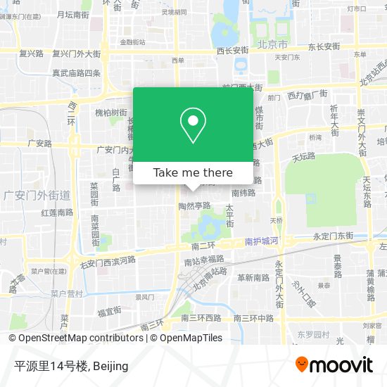 平源里14号楼 map