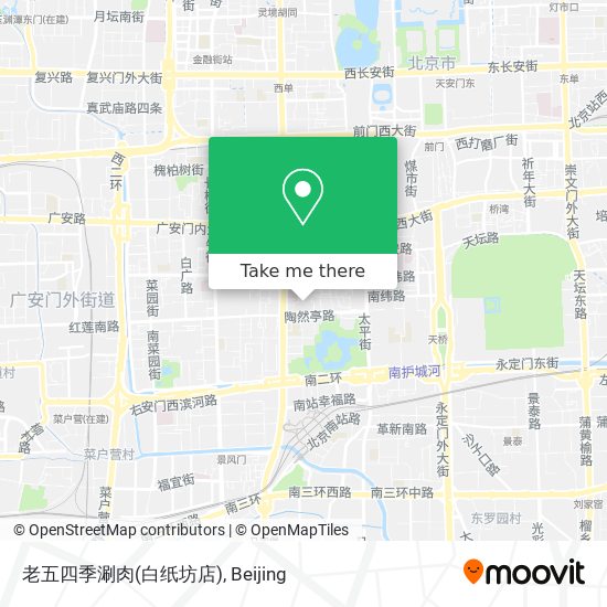 老五四季涮肉(白纸坊店) map