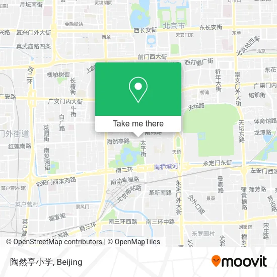 陶然亭小学 map