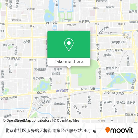 北京市社区服务站天桥街道东经路服务站 map