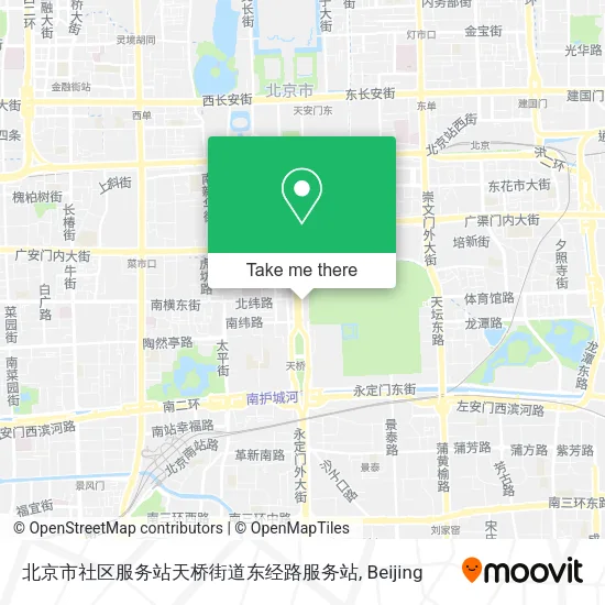 北京市社区服务站天桥街道东经路服务站 map