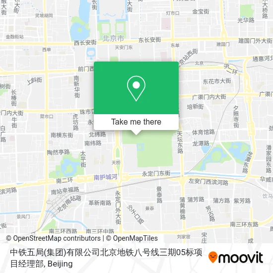 中铁五局(集团)有限公司北京地铁八号线三期05标项目经理部 map