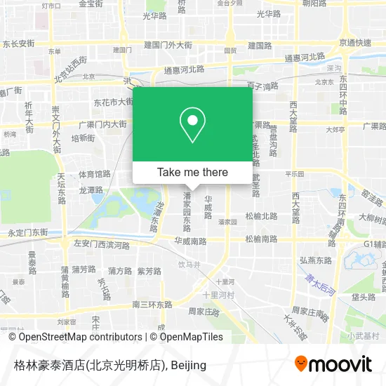 格林豪泰酒店(北京光明桥店) map