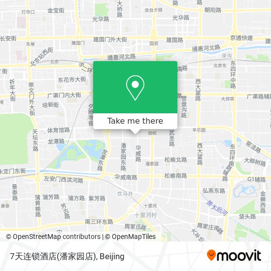 7天连锁酒店(潘家园店) map