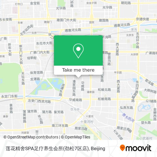 莲花精舍SPA足疗养生会所(劲松7区店) map