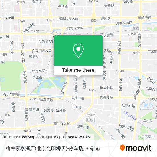 格林豪泰酒店(北京光明桥店)-停车场 map