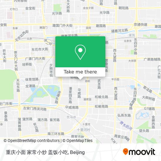 重庆小面 家常小炒 盖饭小吃 map