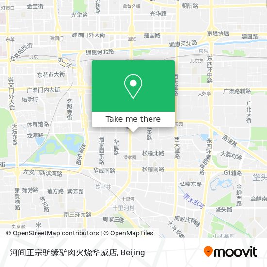 河间正宗驴缘驴肉火烧华威店 map