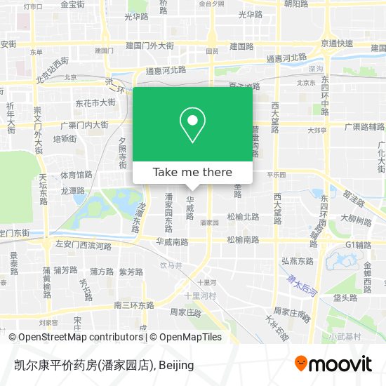 凯尔康平价药房(潘家园店) map