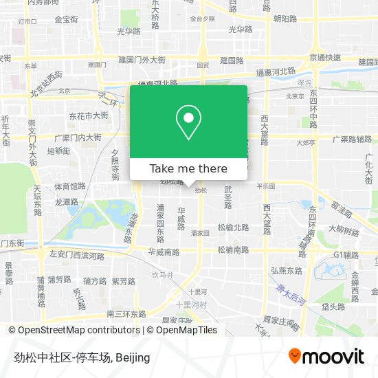 劲松中社区-停车场 map