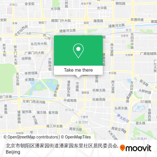 北京市朝阳区潘家园街道潘家园东里社区居民委员会 map
