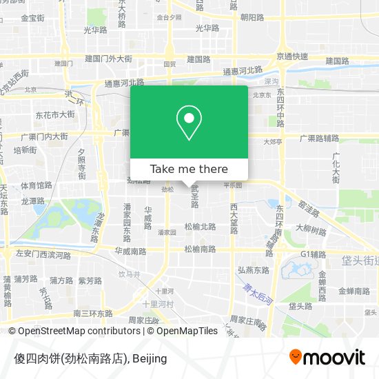 傻四肉饼(劲松南路店) map