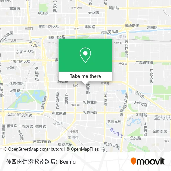 傻四肉饼(劲松南路店) map