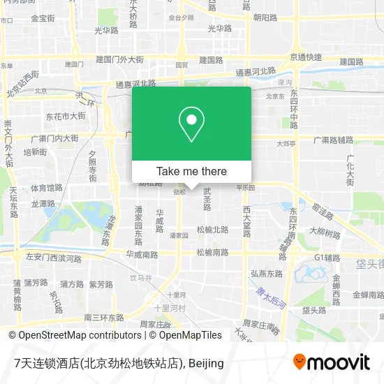 7天连锁酒店(北京劲松地铁站店) map