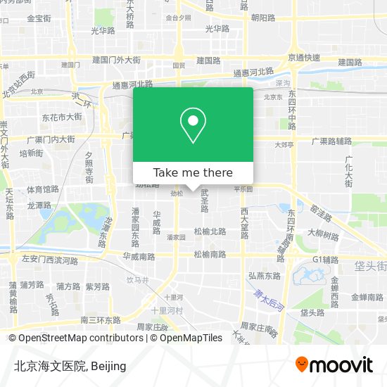 北京海文医院 map