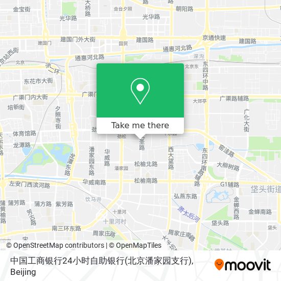 中国工商银行24小时自助银行(北京潘家园支行) map